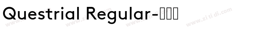 Questrial Regular字体转换